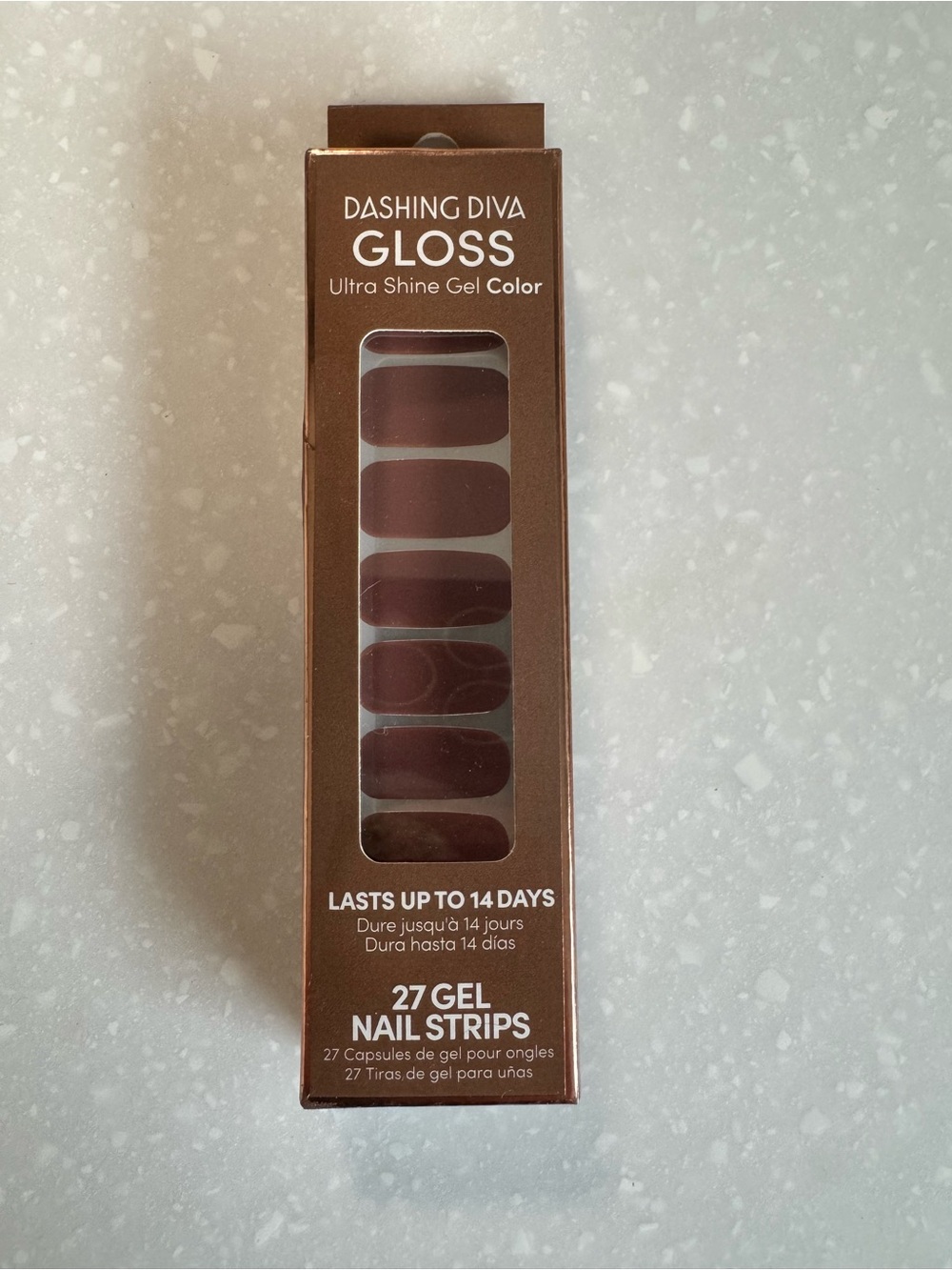 Gloss Ultra Shine Gel Nail Strips - Brown